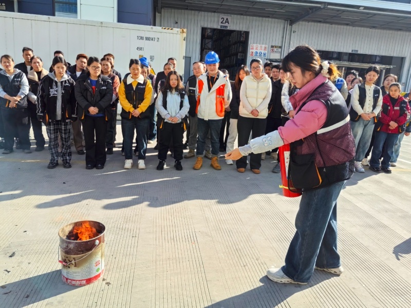 筑牢安全防火墙 | 宝时云仓多仓开展消防安全应急演练